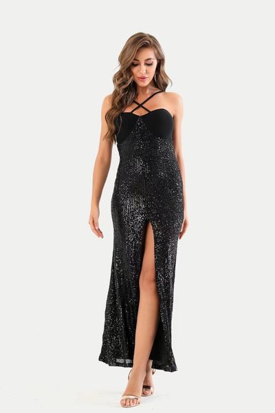 casual dresses women sequined evening party black off shoulder backless ankle length ladies elegant maxi 4qhz, Black;gray
casual dresses women sequined evening party black off shoulder backless ankle length ladies elegant maxi 4qhz, Black;gray