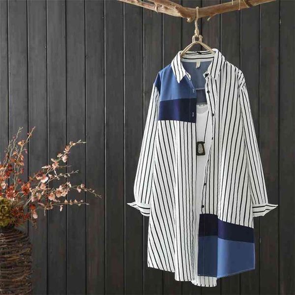 spring korea fashion women long sleeve turn-down collar striped shirts all-matched casual loose blouses femme s728 210730, White
spring korea fashion women long sleeve turn-down collar striped shirts all-matched casual loose blouses femme s728 210730, White
