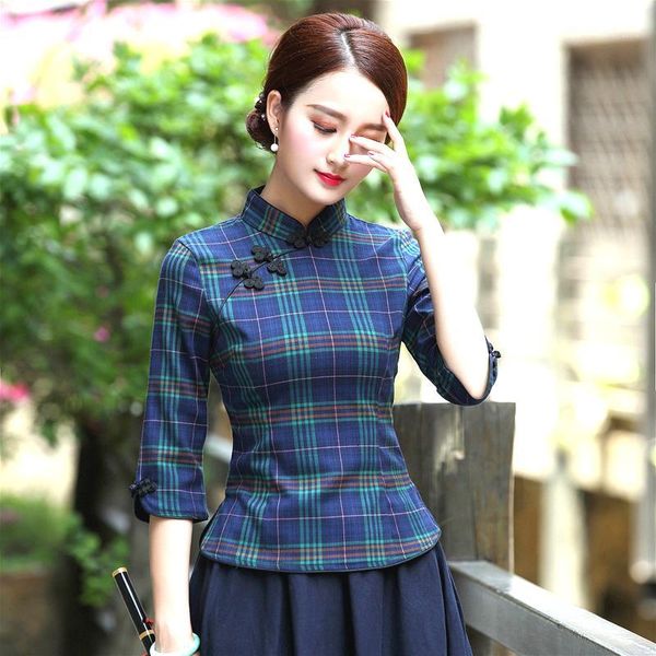 ethnic clothing women chinese plaid shirt ancient style chinois cheongsam tang costume blouse the republic of china wind suit xxxl, Red
ethnic clothing women chinese plaid shirt ancient style chinois cheongsam tang costume blouse the republic of china wind suit xxxl, Red