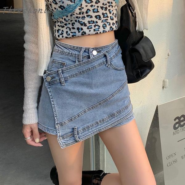 women's jeans irregular buttocks denim skirt 2021 summer fashion with high waist casual shorts, Blue
women's jeans irregular buttocks denim skirt 2021 summer fashion with high waist casual shorts, Blue