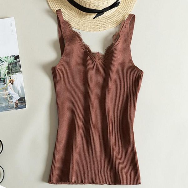 women cami solid v neck lace camis vest slim fashion woman clothes summer fitness tank sleeveless, White
women cami solid v neck lace camis vest slim fashion woman clothes summer fitness tank sleeveless, White
