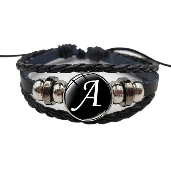 charm bracelets 26 letter a-z glass snap metal bead bracelet id name friendship black braided leather men women kids family gift, Golden;silver
charm bracelets 26 letter a-z glass snap metal bead bracelet id name friendship black braided leather men women kids family gift, Golden;silver