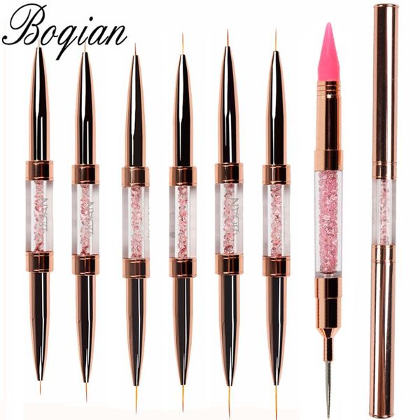 nail brushes bqan brush rose gold double head pink crystal handle liner painting pen gel art manicure, Yellow
nail brushes bqan brush rose gold double head pink crystal handle liner painting pen gel art manicure, Yellow