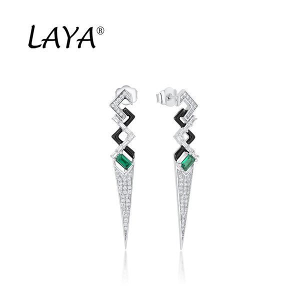 laya 925 sterling silver dangle & chandelier earrings for women fashion zircon synthetic green crystal black enamel punk party personality j
laya 925 sterling silver dangle & chandelier earrings for women fashion zircon synthetic green crystal black enamel punk party personality j