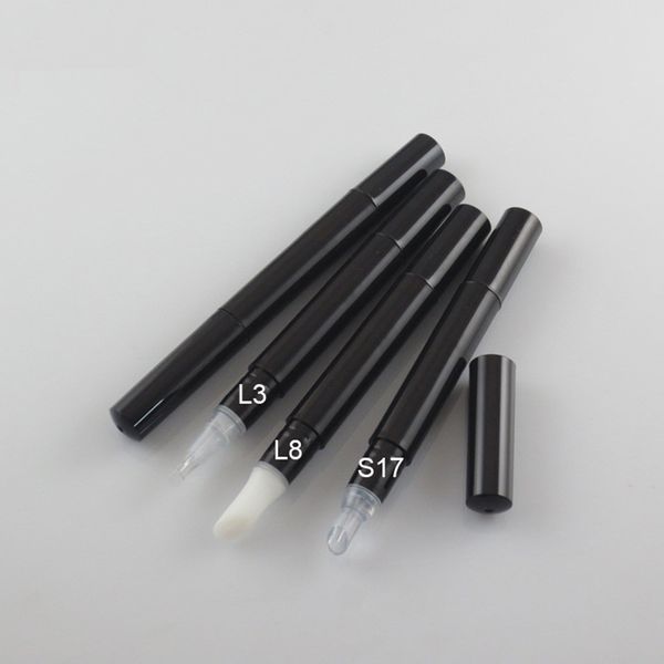 3ml empty cosmetics pen round black tube bottle portable twist up dial pen,diy lip gloss container
3ml empty cosmetics pen round black tube bottle portable twist up dial pen,diy lip gloss container