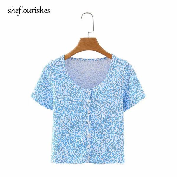 women's blouses & shirts 2021 blouse women short sleeve o neck button up shirt pink leopard blue brown crop cute streetwear, White
women's blouses & shirts 2021 blouse women short sleeve o neck button up shirt pink leopard blue brown crop cute streetwear, White