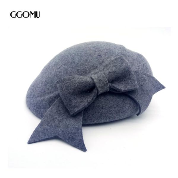 berets ggomu fashion brand winter bowknot hat women warm elegant soild color wool hats for girls zlh-159, Blue;gray
berets ggomu fashion brand winter bowknot hat women warm elegant soild color wool hats for girls zlh-159, Blue;gray
