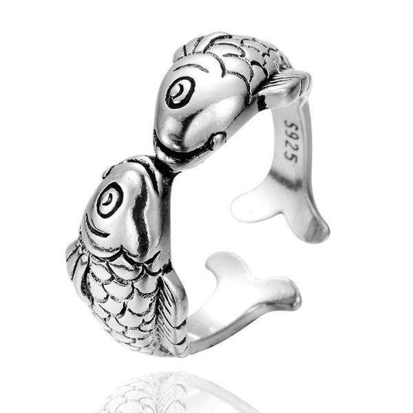 creative double fish ring female pisces accessories fashion women wedding party jewelry cluster rings, Golden;silver
creative double fish ring female pisces accessories fashion women wedding party jewelry cluster rings, Golden;silver