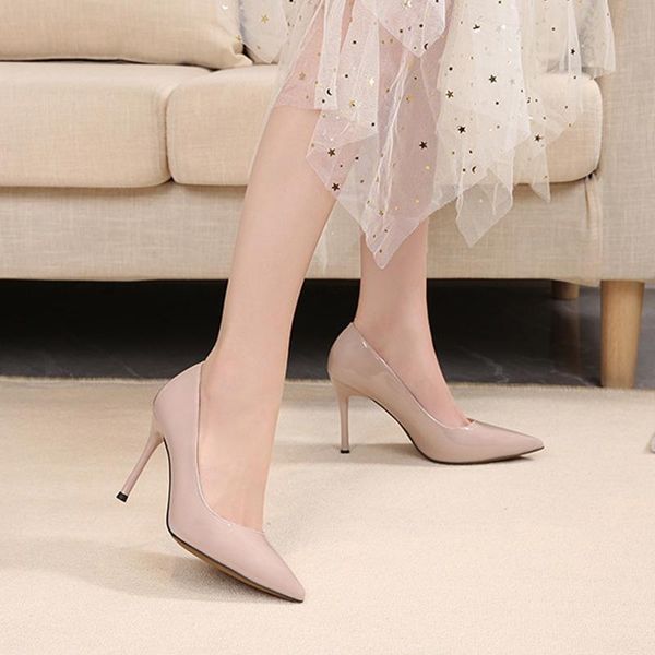 dress shoes nude gray women's patent leather woman high heel fashion 7cm/9cm shallow mouth pointed stiletto size 33-41, Black
dress shoes nude gray women's patent leather woman high heel fashion 7cm/9cm shallow mouth pointed stiletto size 33-41, Black