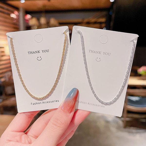 chains sparkling snake bone titanium steel necklace female high-end sense simple net celebrity couple clavicle chain, Silver
chains sparkling snake bone titanium steel necklace female high-end sense simple net celebrity couple clavicle chain, Silver