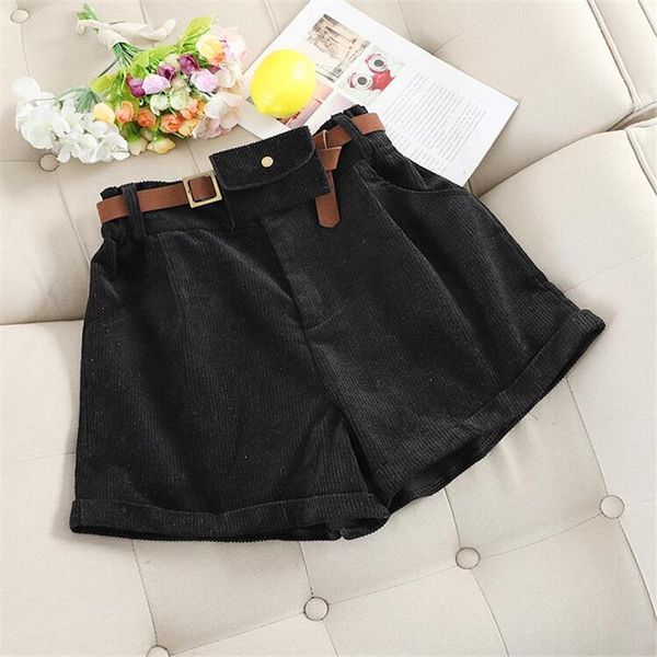 women's shorts women winter corduroy ladies loose thick wide leg sashes pockets casual korean, White;black
women's shorts women winter corduroy ladies loose thick wide leg sashes pockets casual korean, White;black