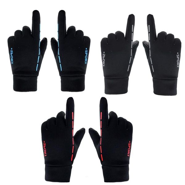 cycling gloves durable multi-function outdoor touch screen men women reflective windproof full finger, Black
cycling gloves durable multi-function outdoor touch screen men women reflective windproof full finger, Black