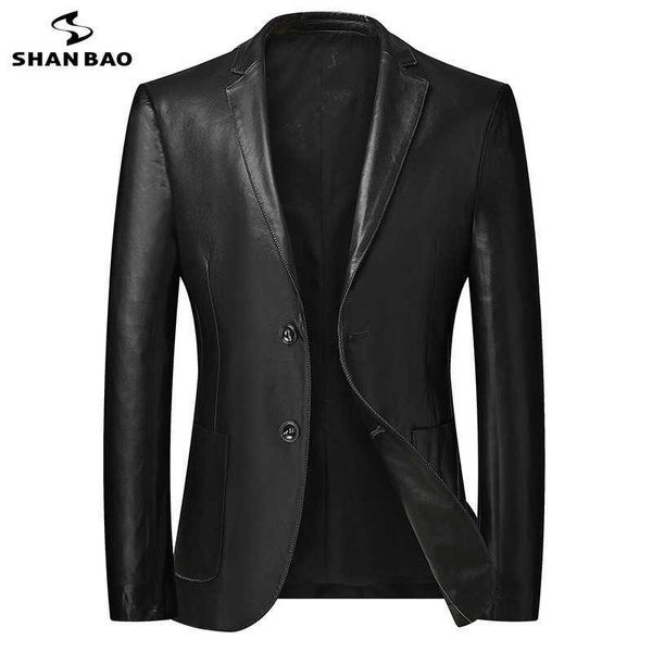 shan bao autumn brand men's leather suit jacket classic style business casual men's plus size banquet suit black 211018
shan bao autumn brand men's leather suit jacket classic style business casual men's plus size banquet suit black 211018