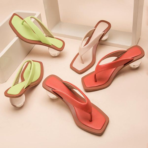 slippers women's shoes women flip flops 5cm round ball crystal heel sandals summer beach slides fashion female, Black
slippers women's shoes women flip flops 5cm round ball crystal heel sandals summer beach slides fashion female, Black
