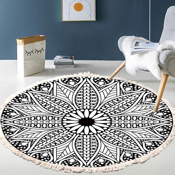 carpets nordic ethnic style rug cotton linen tassel floor mat boho round carpet for bedroom bedside rugs parlour decor non-slip doormat
carpets nordic ethnic style rug cotton linen tassel floor mat boho round carpet for bedroom bedside rugs parlour decor non-slip doormat
