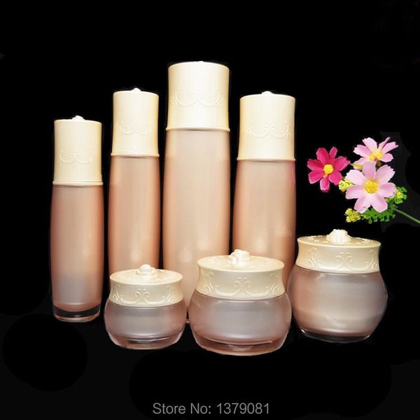 storage bottles & jars 10pcs 20/35/55g gold acrylic flower cap cream jar,30/50/80/120ml lotion pump bottle,empty cosmetic packa
storage bottles & jars 10pcs 20/35/55g gold acrylic flower cap cream jar,30/50/80/120ml lotion pump bottle,empty cosmetic packa