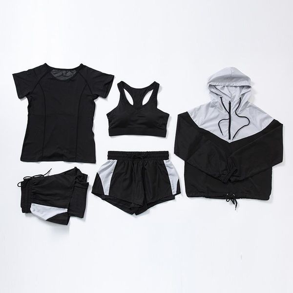 yoga outfit 5 pcs seamless long sleeves fitness set loose gym shorts sports bra workout clothes sportswear running training
yoga outfit 5 pcs seamless long sleeves fitness set loose gym shorts sports bra workout clothes sportswear running training