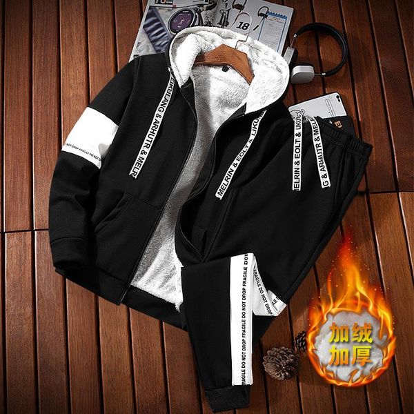 men's tracksuits male hoodie track suits winter thicken sets casual warm men fleece sweatshirt set hoodies + pants 2 pieces, Gray
men's tracksuits male hoodie track suits winter thicken sets casual warm men fleece sweatshirt set hoodies + pants 2 pieces, Gray