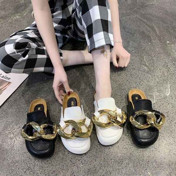 slippers shoes woman 2021 low female mule cover toe rivet casual pantofle mules luxury flat square fashion basic pu rubber m, Black
slippers shoes woman 2021 low female mule cover toe rivet casual pantofle mules luxury flat square fashion basic pu rubber m, Black