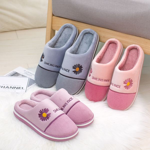 luxury slippers comfortable soft winter women's warm home couple anti-skid chrysanthemum thick bottom cotton slippers, Black
luxury slippers comfortable soft winter women's warm home couple anti-skid chrysanthemum thick bottom cotton slippers, Black