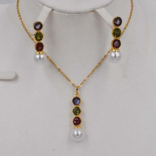 earrings & necklace gold color fashion classic imitation pearl earring set clear crystal elegant party gift women wedding jewelry, Silver
earrings & necklace gold color fashion classic imitation pearl earring set clear crystal elegant party gift women wedding jewelry, Silver