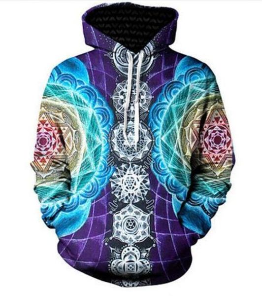 release new fashion man women designer perfect harajuku style psychedelic mandala 3d print long sleeve hoodies casual sportswear, Black
release new fashion man women designer perfect harajuku style psychedelic mandala 3d print long sleeve hoodies casual sportswear, Black