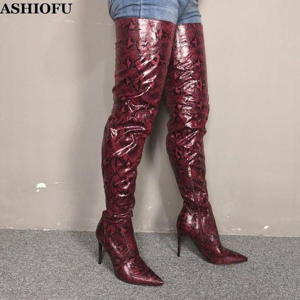 boots ashiofu handmade ladies over knee night-club party prom thigh high real pos fashion heel, Black
boots ashiofu handmade ladies over knee night-club party prom thigh high real pos fashion heel, Black