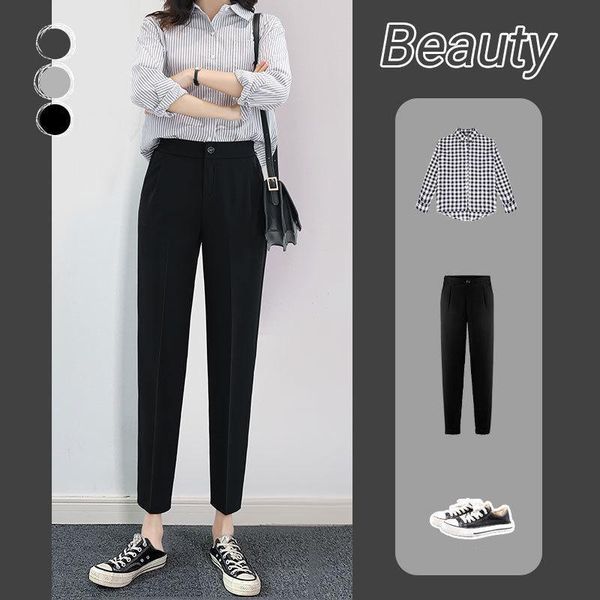 summer thin harlem pants women loose casual suit straight tube jean high waist black radish women's & capris, Black;white
summer thin harlem pants women loose casual suit straight tube jean high waist black radish women's & capris, Black;white