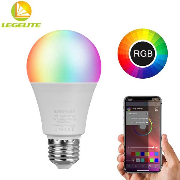 bulbs 7w wifi smart light bulb b22 e26 e27 led rgb lamp work with alexa/google home 2700-6500k dimmable timer function magic
bulbs 7w wifi smart light bulb b22 e26 e27 led rgb lamp work with alexa/google home 2700-6500k dimmable timer function magic