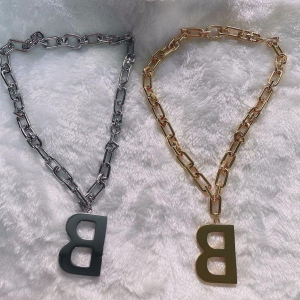 pendant necklaces european and american exaggerated thick large letter necklace clavicle chain men women fashionable indifference, Silver
pendant necklaces european and american exaggerated thick large letter necklace clavicle chain men women fashionable indifference, Silver