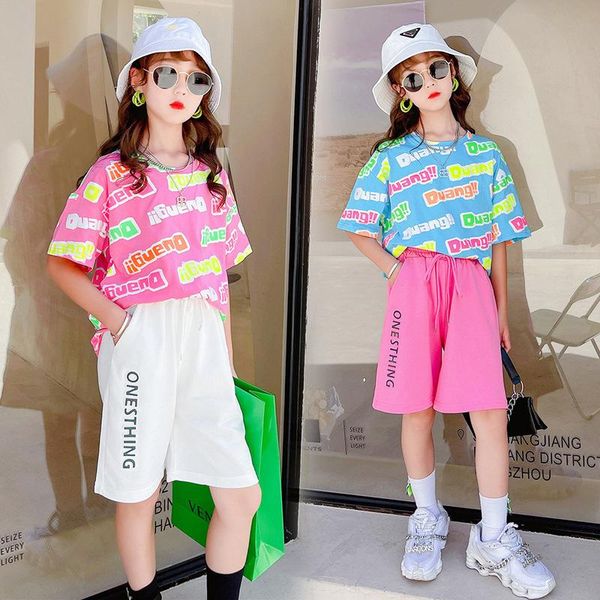 clothing sets arrivals teen girls fashion clothes set short sleeve +shorts letter pattern children casual outfits 4-14 y, White
clothing sets arrivals teen girls fashion clothes set short sleeve +shorts letter pattern children casual outfits 4-14 y, White