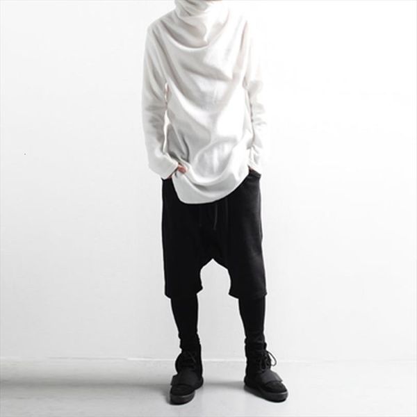 early spring korean version men t shirt of the solid color high collar loose irregular casual long sleeved bottoming perso, White;black
early spring korean version men t shirt of the solid color high collar loose irregular casual long sleeved bottoming perso, White;black