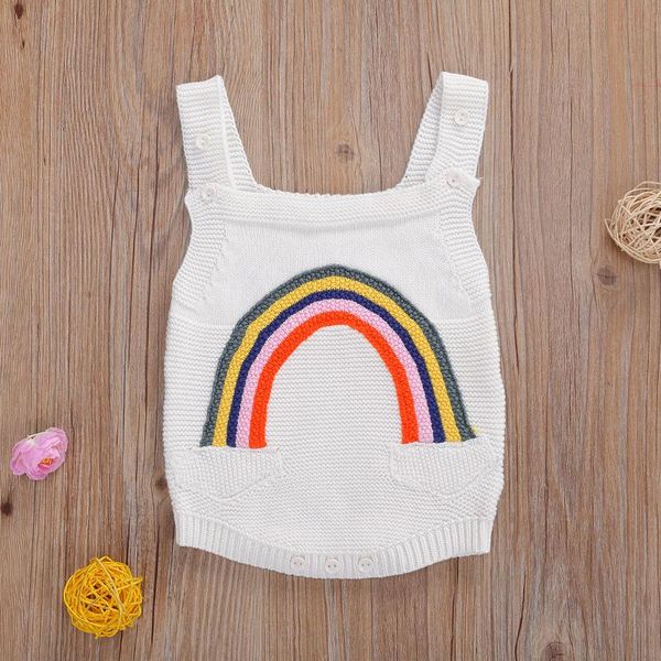 jumpsuits baby & children's 0-18m infant boys girls knit rompers sleeveless rainbow print button autumn winter yellow, Blue
jumpsuits baby & children's 0-18m infant boys girls knit rompers sleeveless rainbow print button autumn winter yellow, Blue