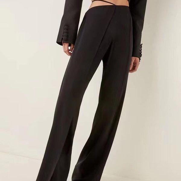 women's pants & capris 2021 design spring summer temperament wide-legged high-waisted black personality asymmetrical daddy mopping, Black;white
women's pants & capris 2021 design spring summer temperament wide-legged high-waisted black personality asymmetrical daddy mopping, Black;white