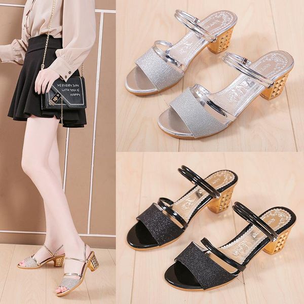 sandals female sandal fashion womens shoes 2021 high heels two weare bling girls luxury high-heeled summer beige low elastic band, Black
sandals female sandal fashion womens shoes 2021 high heels two weare bling girls luxury high-heeled summer beige low elastic band, Black