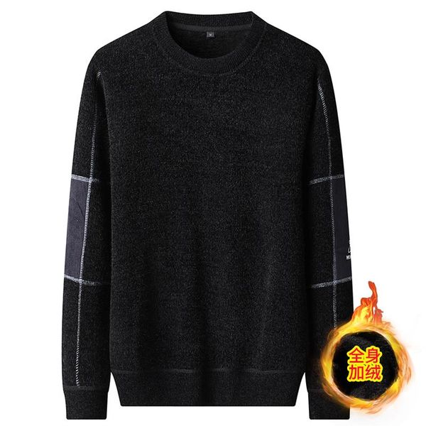 men's sweaters 2021 turtleneck sweater autumn/winter fleece warm pullover with knitted bottom fashion wear, White;black
men's sweaters 2021 turtleneck sweater autumn/winter fleece warm pullover with knitted bottom fashion wear, White;black