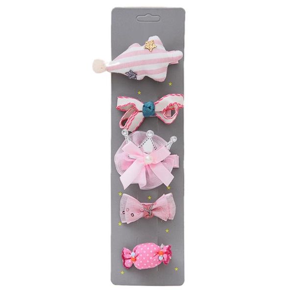 5pcs/set kid baby girls lovely hair clip bowknot hairpin cartoon barrettes soft accessories, Slivery;white
5pcs/set kid baby girls lovely hair clip bowknot hairpin cartoon barrettes soft accessories, Slivery;white