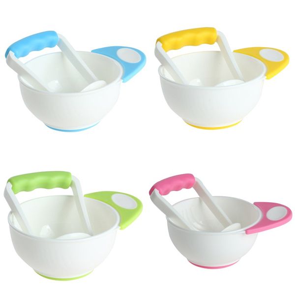 Baby Learn Dishes Two-piece Grinding Bowl Handmade Grinding Food Supplement Children Infant Food Mills 4 Colors Available
Baby Learn Dishes Two-piece Grinding Bowl Handmade Grinding Food Supplement Children Infant Food Mills 4 Colors Available