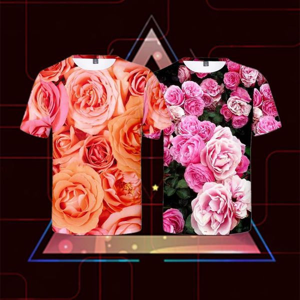 men's t-shirts summer pink rose 3d printing comfortable creativity short sleeve personality t-shirt man women casual child size tee, White;black
men's t-shirts summer pink rose 3d printing comfortable creativity short sleeve personality t-shirt man women casual child size tee, White;black