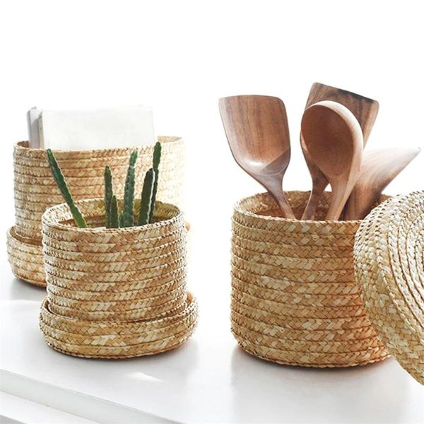 handmade straw woven storage basket with lid kitchen organizer laundry baskets rattan toys flower picnic bread
handmade straw woven storage basket with lid kitchen organizer laundry baskets rattan toys flower picnic bread