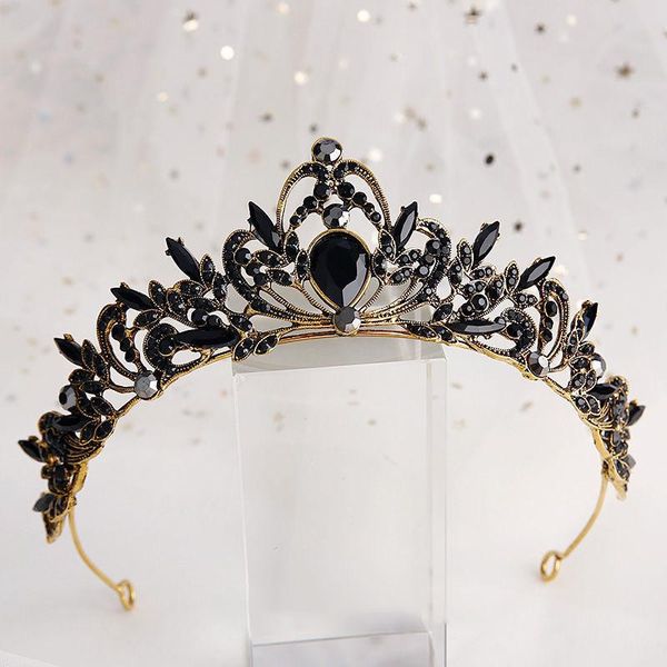 retro black crown luxury bridal crystal tiaras crowns princess queen pageant prom rhinestone veil tiara wedding hair accessory clips & barre, Golden;silver
retro black crown luxury bridal crystal tiaras crowns princess queen pageant prom rhinestone veil tiara wedding hair accessory clips & barre, Golden;silver