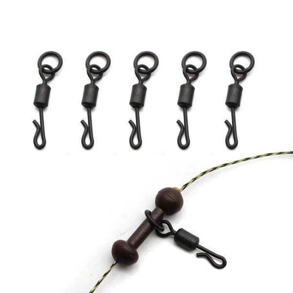 fishing accessories 20pcs carp rolling quick change swivels with solid ring rigs long body q-shaped swing snap
fishing accessories 20pcs carp rolling quick change swivels with solid ring rigs long body q-shaped swing snap