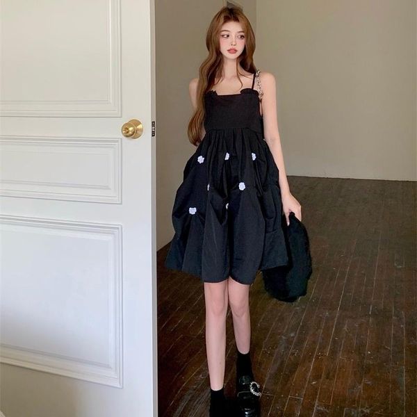 party dresses denim dress original niche design bow size large female summer, White;black
party dresses denim dress original niche design bow size large female summer, White;black