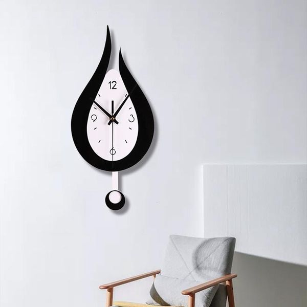wall clocks creative water drop-shaped clock living room fashion home modern minimalist hanging decoration swing
wall clocks creative water drop-shaped clock living room fashion home modern minimalist hanging decoration swing