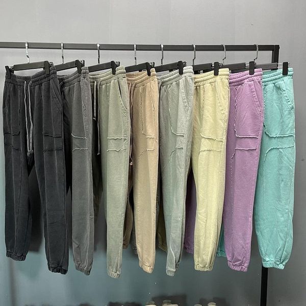men's pants european amrican hip hop men pockets spliced solid color elastic drawstring waist bunch of foot vintage sweatpants male, Black
men's pants european amrican hip hop men pockets spliced solid color elastic drawstring waist bunch of foot vintage sweatpants male, Black