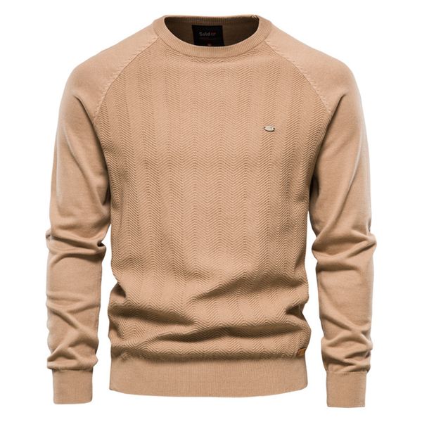 men's long sved cotton solid color casual pullover, sweater, novelty, winter high-quality sweater, White;black
men's long sved cotton solid color casual pullover, sweater, novelty, winter high-quality sweater, White;black