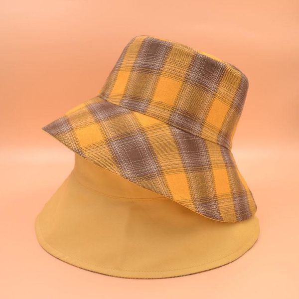 cloches cotton double sided plaid bucket hat fisherman outdoor travel sun cap hats for men and women 187, Blue;gray
cloches cotton double sided plaid bucket hat fisherman outdoor travel sun cap hats for men and women 187, Blue;gray