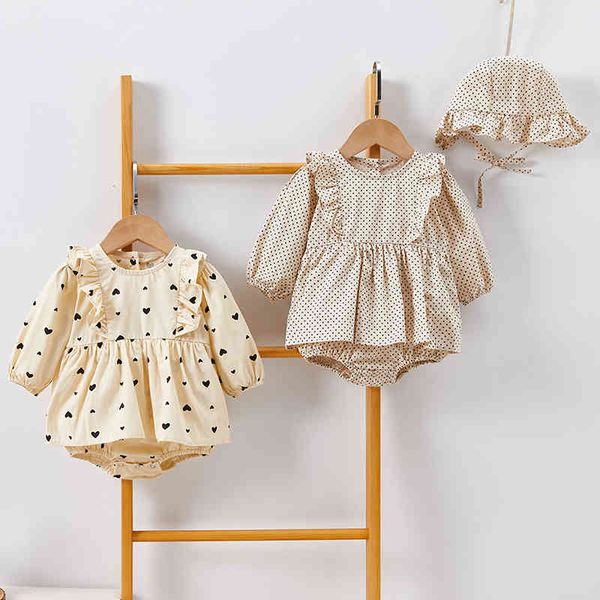 0-2yrs spring autumn baby girl printing rompers long sleeves and hat born clothes 210429, Blue
0-2yrs spring autumn baby girl printing rompers long sleeves and hat born clothes 210429, Blue