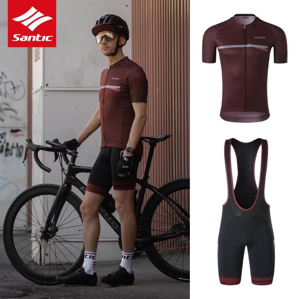 racing sets santic men cycling jersey set bike breathable summer sport mtb jerseys clothing short asian size, Black;blue
racing sets santic men cycling jersey set bike breathable summer sport mtb jerseys clothing short asian size, Black;blue