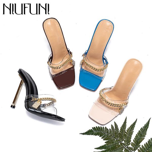 slippers niufni women's transparent pvc muller high heels slip-on sandals open toe flip flops pointed slides party shoes woman, Black
slippers niufni women's transparent pvc muller high heels slip-on sandals open toe flip flops pointed slides party shoes woman, Black